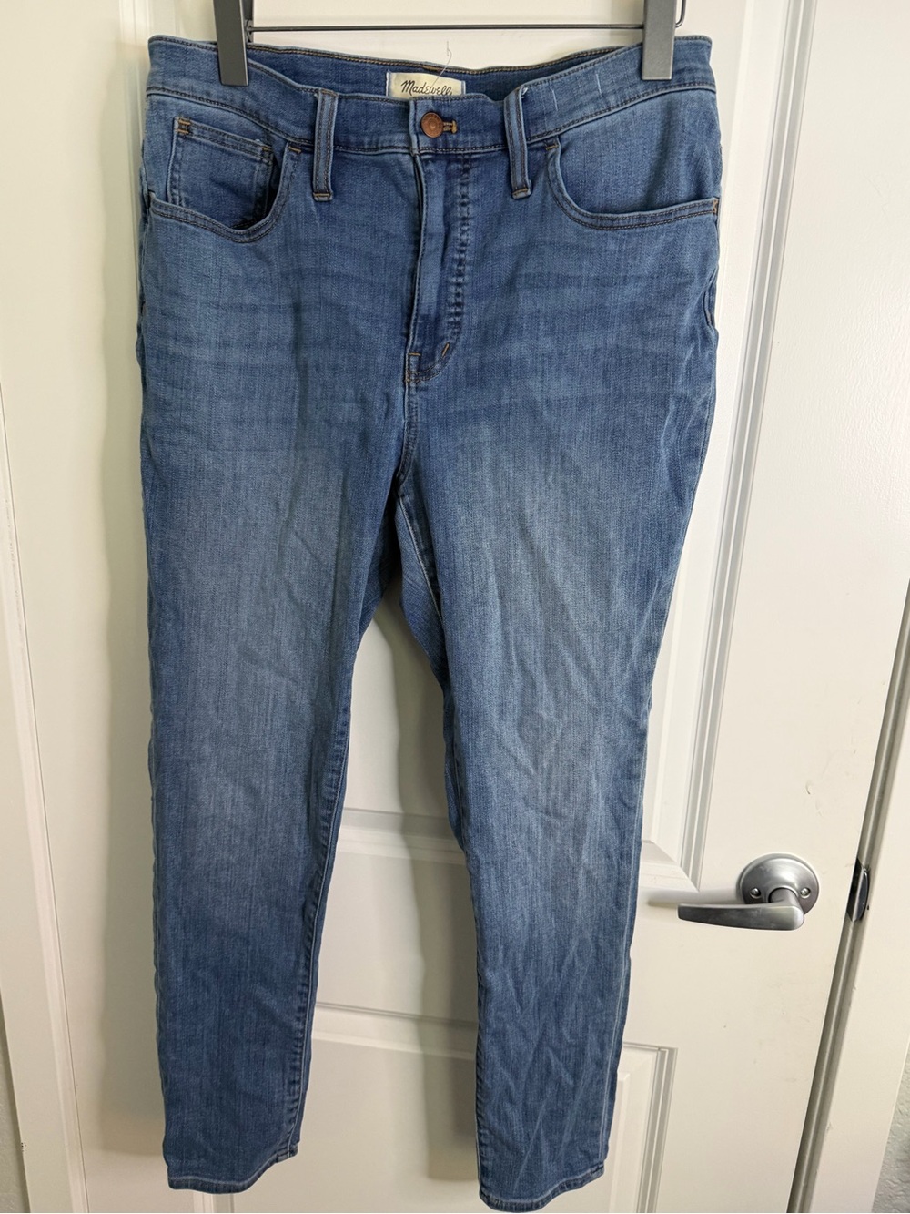 Madewell Slim High-Rise Skinny Jeans in Medium Blue Wash